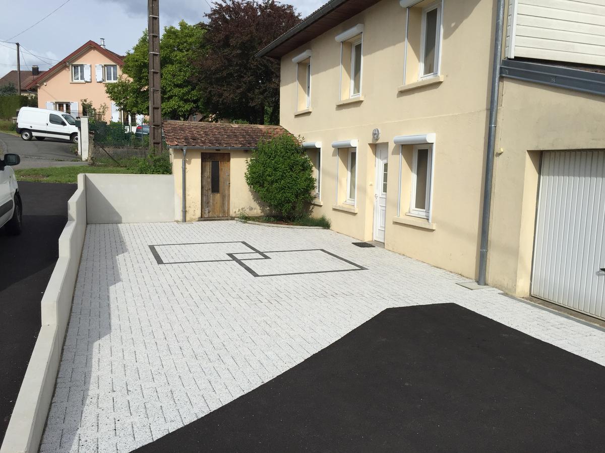 Pose de pavés à Mulhouse Rixheim