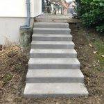 Découvrez notre chantier de pose de blocs de marches en béton à Schlierbach Kingersheim 1
