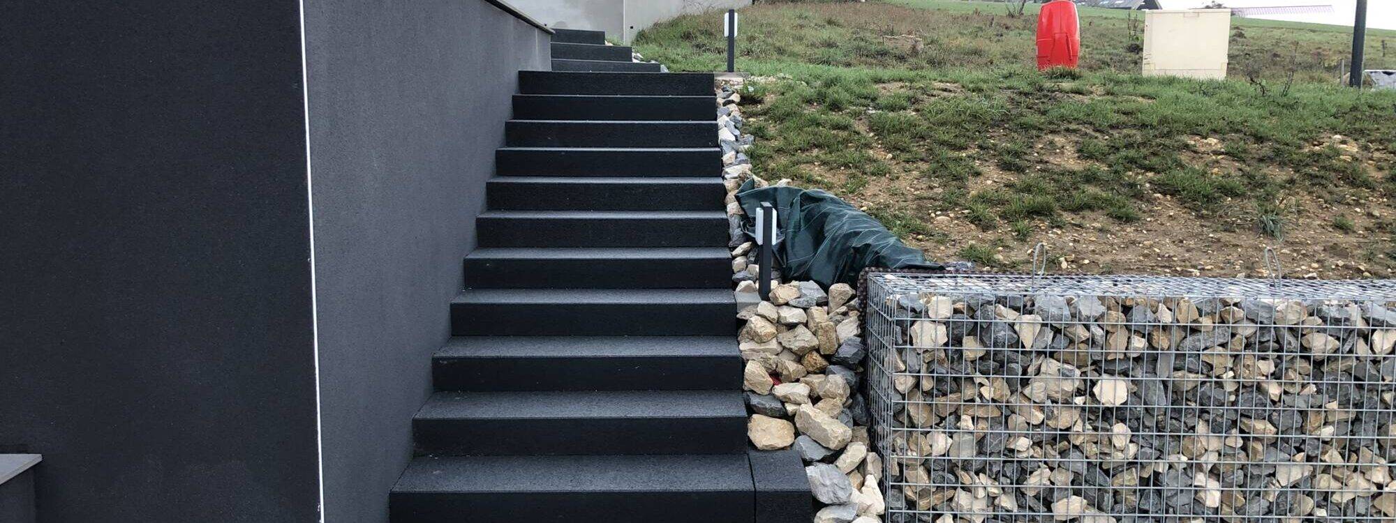 Construction d’escaliers avec blocs marches dans le Haut-Rhin Kingersheim